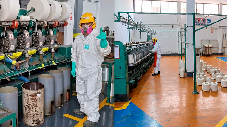01 We manufacture our own yarns